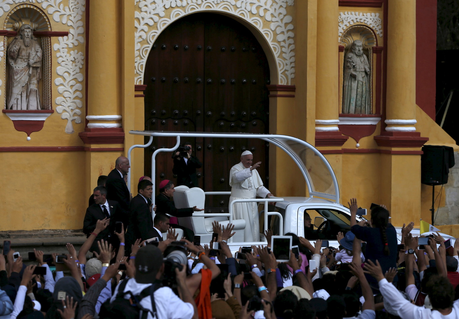 Bildergalerie: Papst Franziskus besucht das aufständische Chiapas