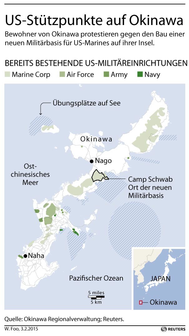 "Pivot to Asia": Protestwelle gegen neue US-Militärbasen auf Japan