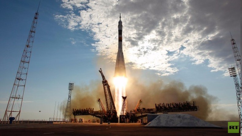 Live: Start der unbemannten Sojus-Rakete Progress 63P zur ISS