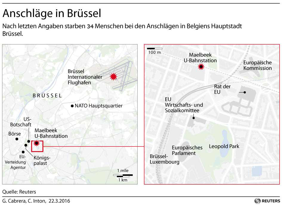 Grafik des Tages: Anschläge in Brüssel