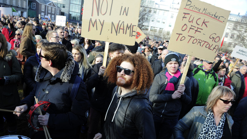 Panama Papers provozieren 'größten Protest' in der Geschichte Islands