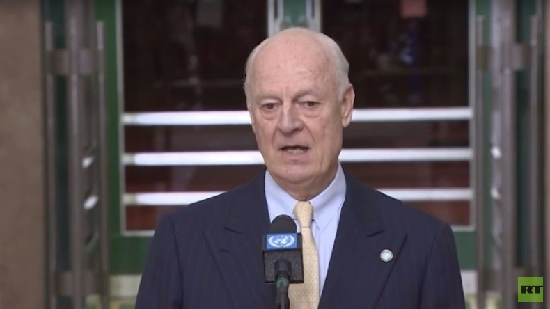 Live: UN-Gesandter für Syrien de Mistura nach Treffen der Taskforce für humanitären Zugang