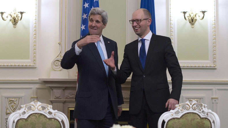 Das Weiße Haus nennt scheidenden ukrainischen Premier Jazenjuk "einen wichtigen Partner der USA"