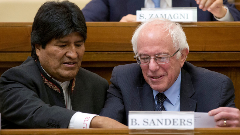 Auflauf vor dem Vatikan: Bernie Sanders besucht Rom