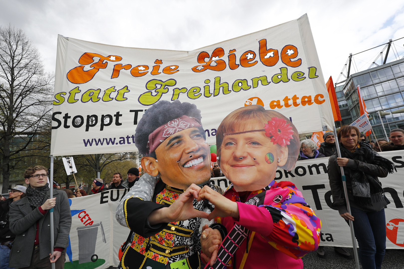 Proteste gegen Freihandel in Hannover: TTIP und CETA stoppen