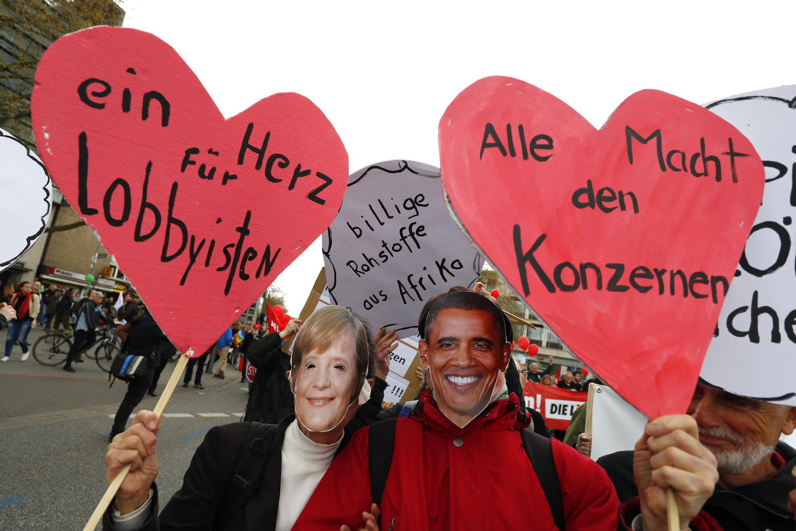 Proteste gegen Freihandel in Hannover: TTIP und CETA stoppen