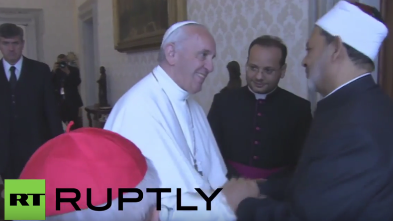 Historische Aussöhnung: Papst trifft Großimam der Al-Azhar im Vatikan