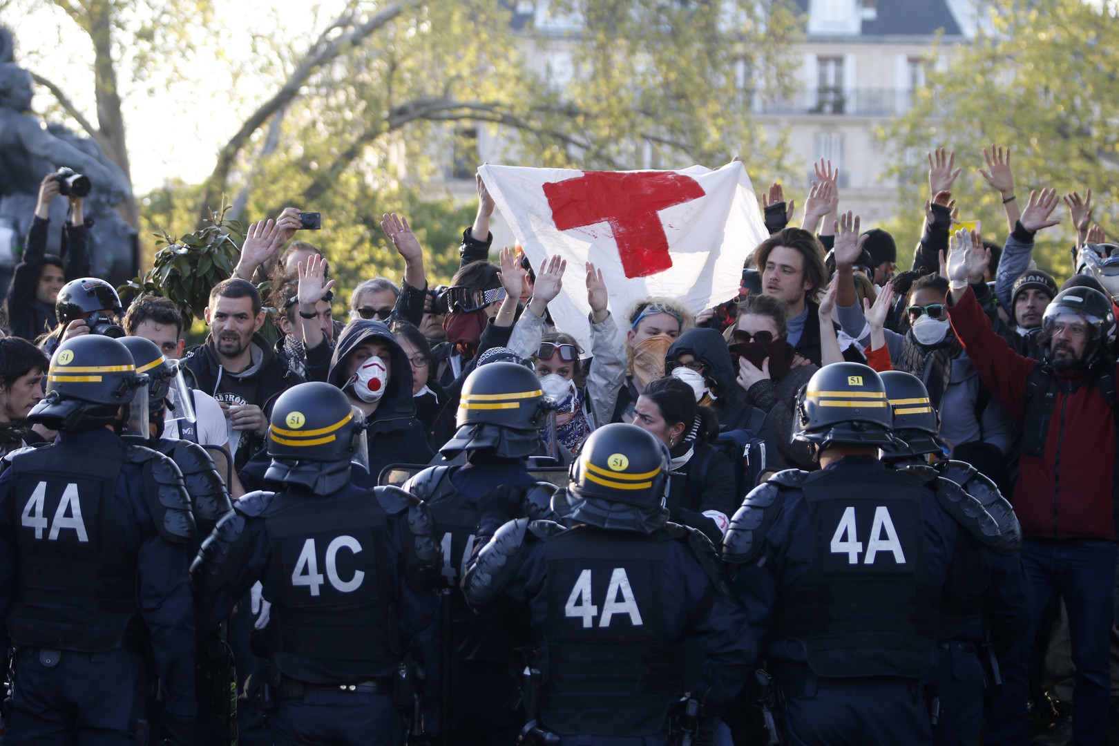 Bildergalerie zum Kampftag 1. Mai: Demonstrationen weltweit