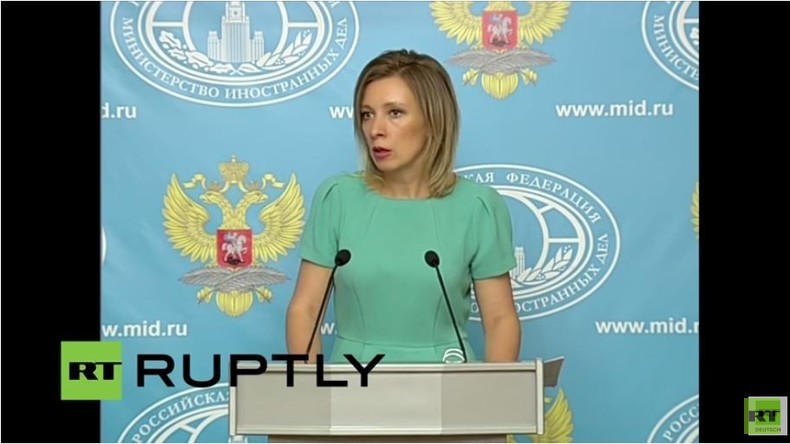 Live: Maria Sacharowa, Sprecherin des russischen Außenministeriums gibt wöchentliche Pressekonferenz