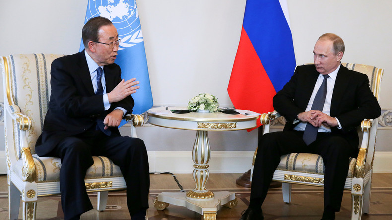 Trotz Protest aus Kiew: Ban Ki-Moon steht zu Aussage "Russland hat führende Rolle in der Welt inne"