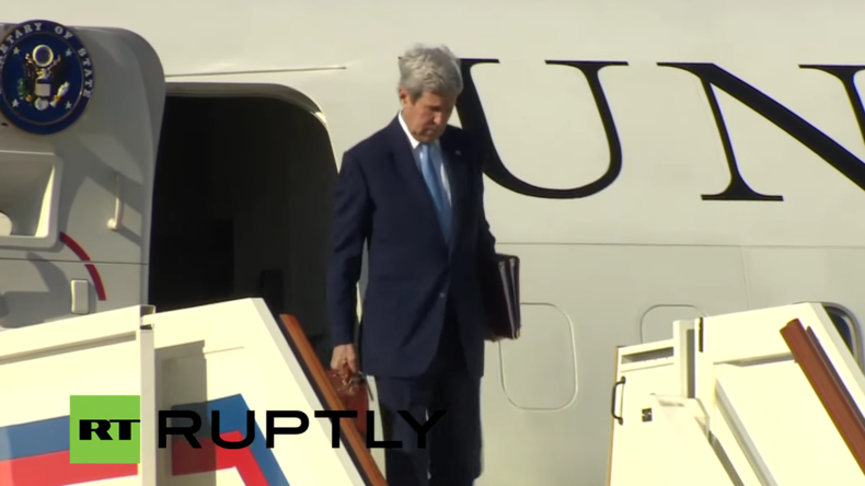Live: US-Außenminister Kerry trifft für Gespräche mit Lawrow in Moskau ein