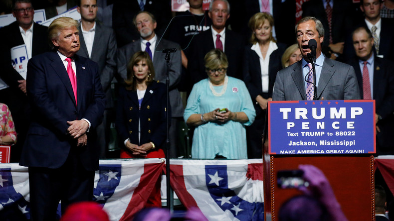 Brüder im Geiste: Donald Trump auf den Spuren von Mr. Brexit Nigel Farage