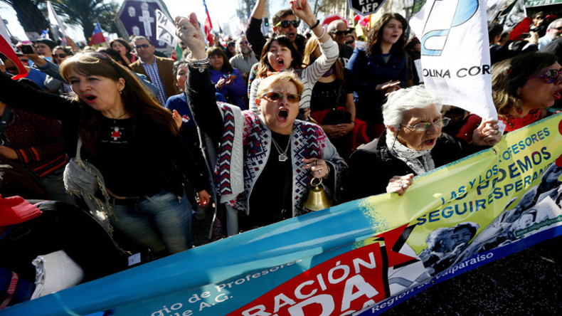 Massenproteste in Chile für ein gerechtes Rentensystem