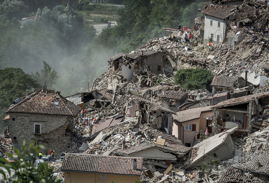 Weltweites Bedauern um Erdbebenopfer in Italien