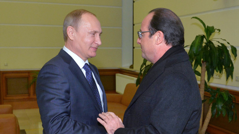 Putin sagt Treffen mit französischem Präsidenten Hollande in Paris ab