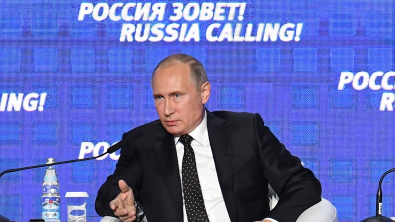 Wladimir Putin: "Es stimmt nicht, dass die Sanktionen keine Wirkung auf uns haben"