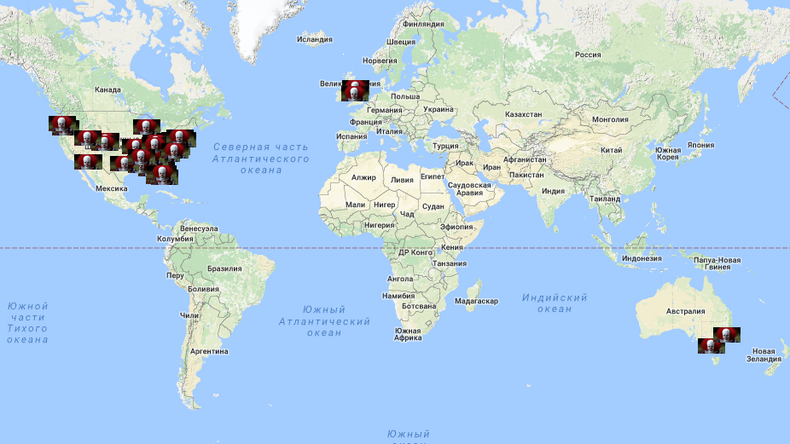 Google Maps zeichnet Grusel-Clowns-Zonen auf