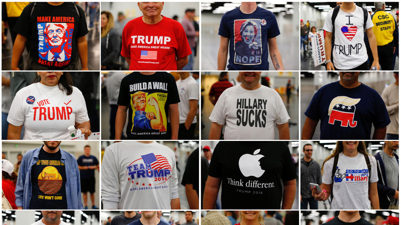 T-Shirt zeigt Farbe: US-Wahlkampf färbt auf Mode ab