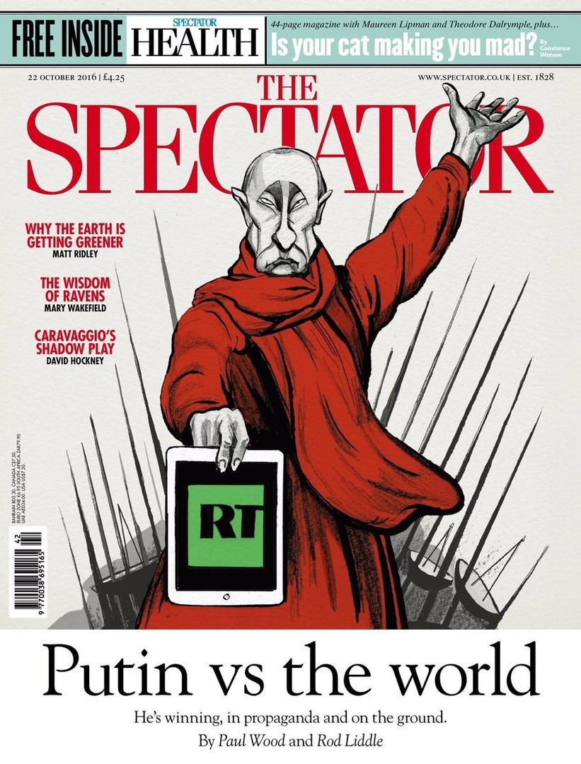 Spectator: Mutter-Heimat-Statue, Putin und RT auf der Titelseite