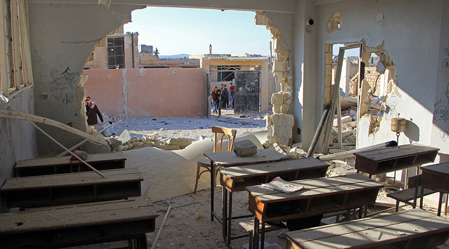 Schule im syrischen Idlib nicht durch Luftschläge zerstört – russisches Verteidigungsministerium