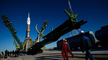 Live: Pressekonferenz zur aktuellen ISS-Mission vor dem geplanten Start in Baikonur
