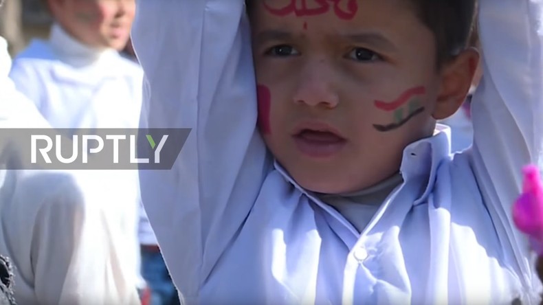Aleppo: Kinder protestieren gegen Krieg