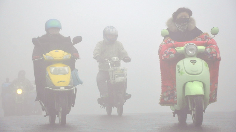 Alarmstufe "Orange" wegen Smogs in Peking