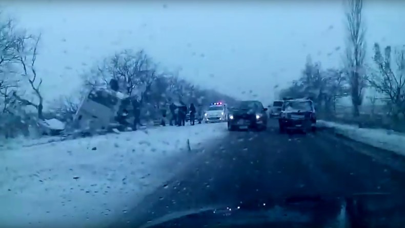 12 Menschen sterben bei schwerem Verkehrsunglück in Russland