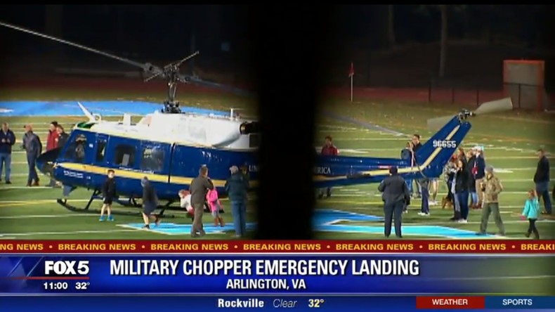 Landung statt Rugby: US-Militärhubschrauber landet auf Spielfeld