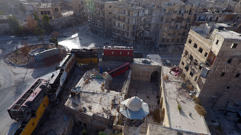 Ohne Kommentar: Bedrückender Drohnenflug über Aleppo