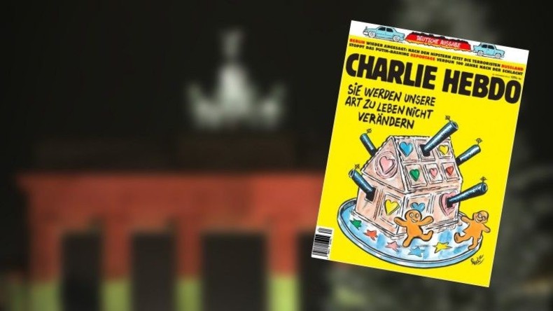 Deutsche Ausgabe von Charlie Hebdo widmet Cover dem Attentat von Berlin