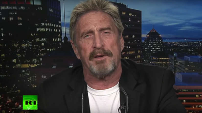 Sicherheitsexperte John McAfee zu Hackerangriffen auf DNC: Es waren mit Sicherheit nicht die Russen