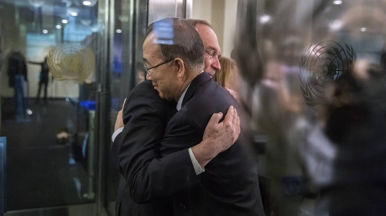 Ban Ki-moon nimmt Abschied vom UN-Hauptquartier in New York