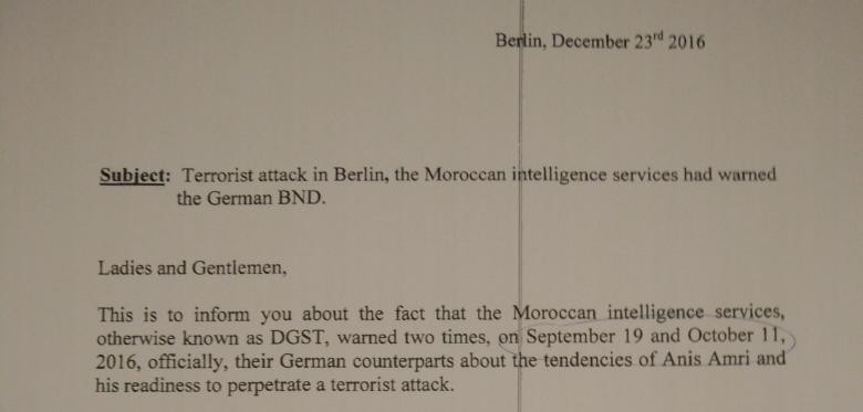Marokko soll BND vor Monaten konkret vor Anis Amri gewarnt haben