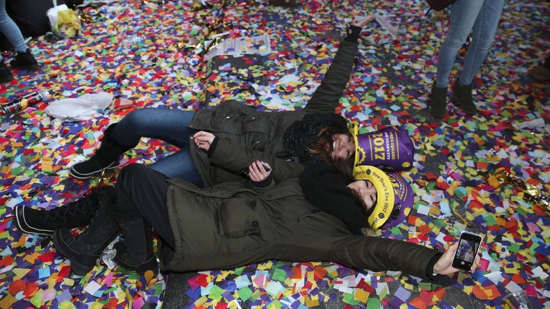 Über 50 Tonnen Müll nach Silvesterparty in New York vom Times Square geräumt
