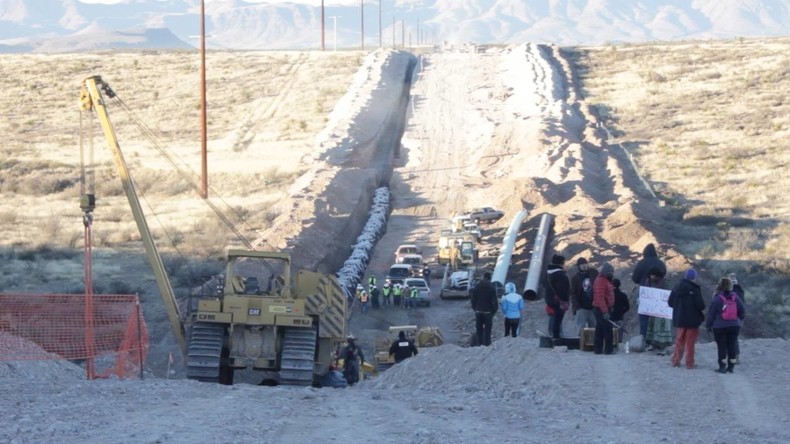 Texas protestiert gegen Gaspipeline