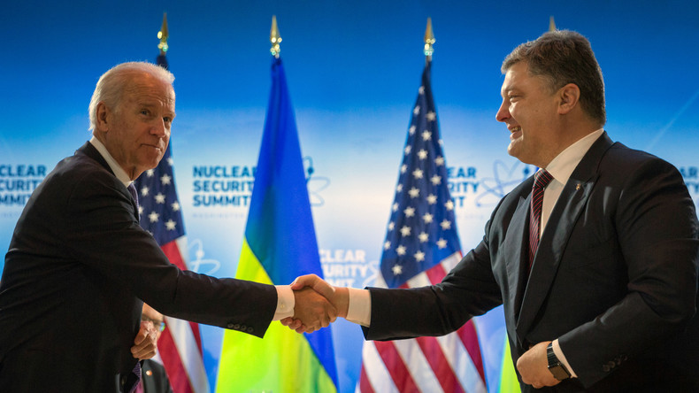 US-Vize Joe Biden vergleicht demokratischen Weg der Ukraine mit Flug zum Mond