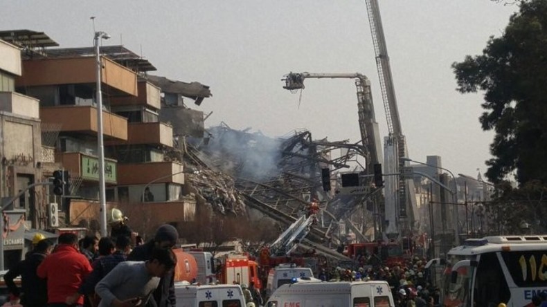 17-stöckiges Hochhaus in Teheran eingestürzt – mindestens 30 Tote und 25 Verletzte