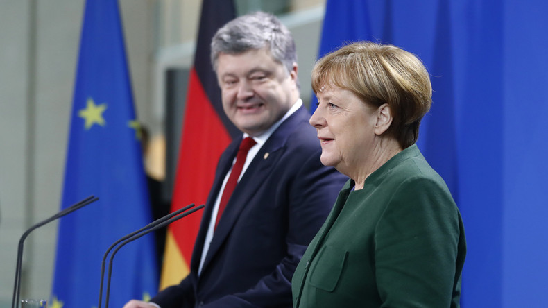 Poroschenko trifft Merkel in Berlin und ruft zur Verstärkung der EU-Sanktionen gegen Russland auf