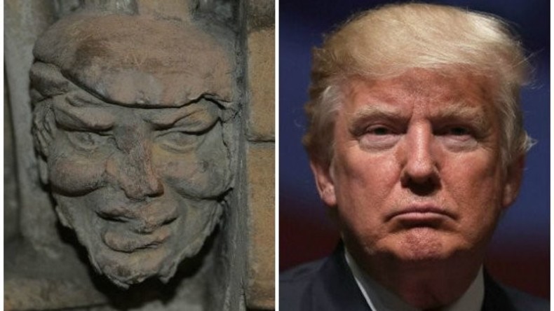 700 Jahre alte Skulptur von Trump in britischer Kirche entdeckt