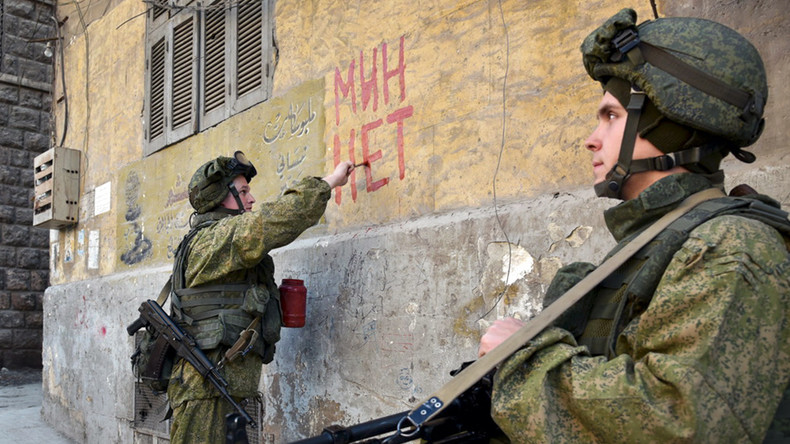 Russische Pioniere beenden Entminung Aleppos