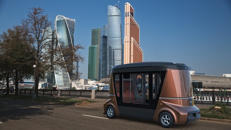 Erstes Video des autonomen Matrёshka-Elektrobusses für Gäste der Fußball-WM 2018 veröffentlicht