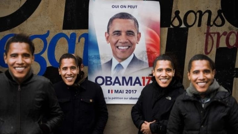 Paris wirbt für Barack Obama als französischen Präsidentschaftskandidaten 2017