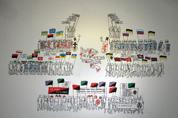 Terror gegen politisch Andersdenkende: Rechtsradikales Pogrom gegen Kunstausstellung in Kiew