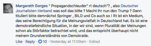 Sprecher des Deutschen Journalistenverbandes hat eine Obsession: RT Deutsch
