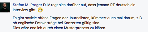 Sprecher des Deutschen Journalistenverbandes hat eine Obsession: RT Deutsch