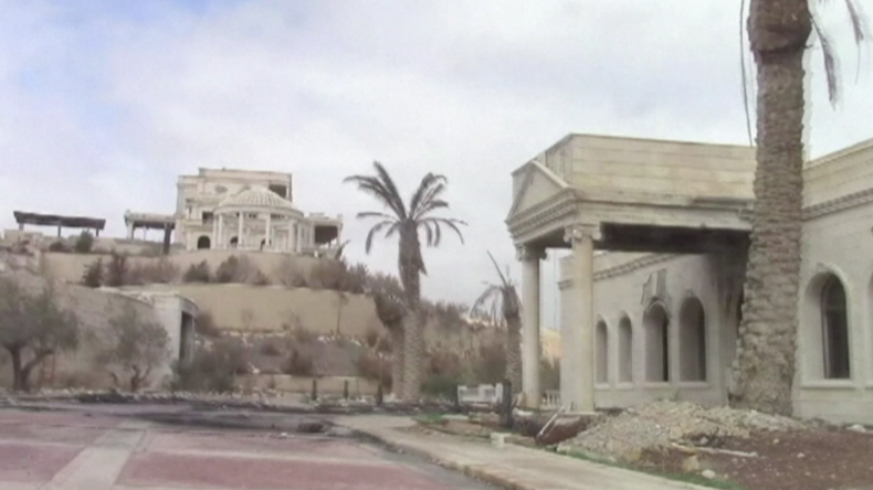 Luxeriöses Anwesen der katarischen Königsfamilie in Palmyra.