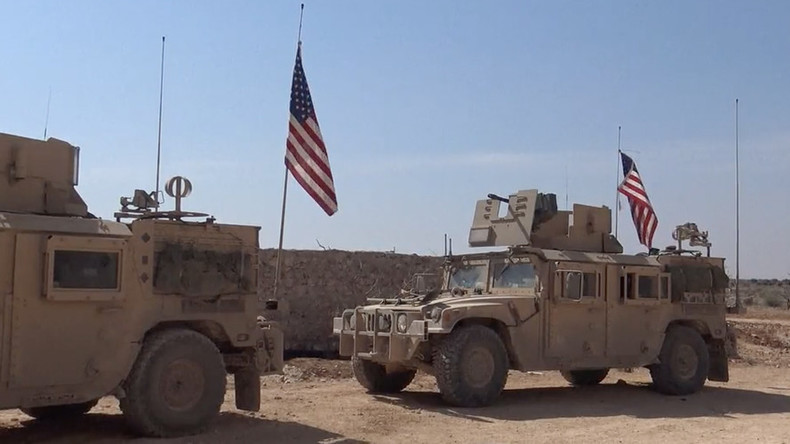US-Militärfahrzeuge in Manbidsch.