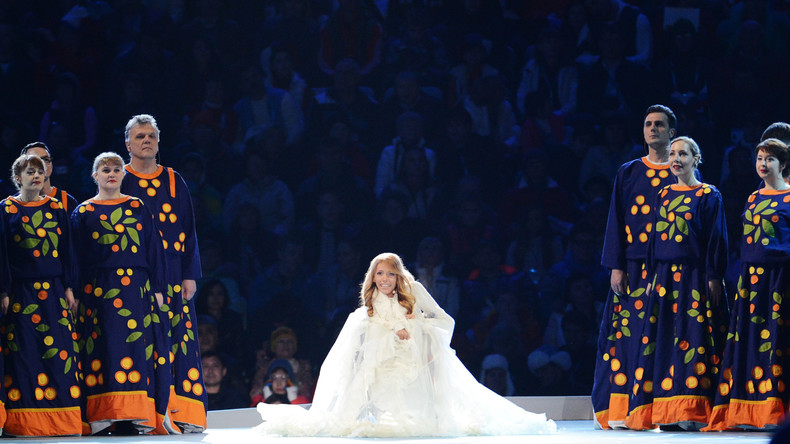 Die Sängerin Julia Samoilowa in Sotschi 2014.