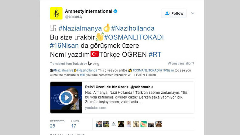 Twitter-Profile von internationalen Organisationen gehackt - Botschaften mit #NaziDeutschland